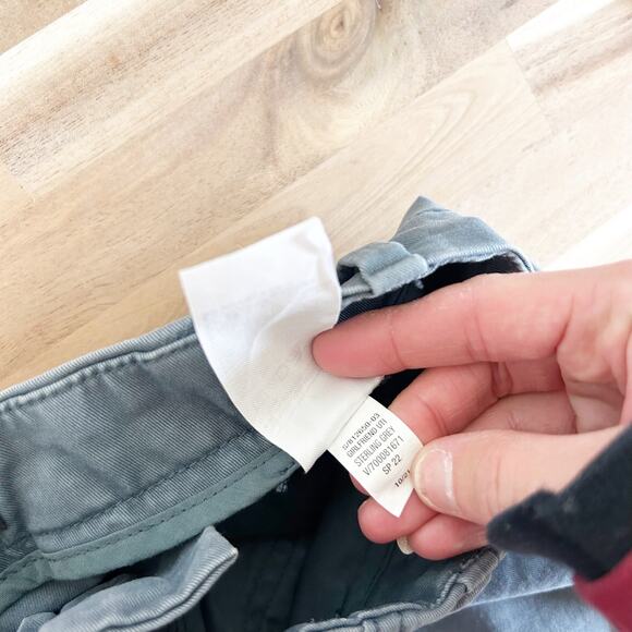 Banana Republic Blue Girlfriend Authentic Chino Pants Sz 2 - Picture 4 of 5